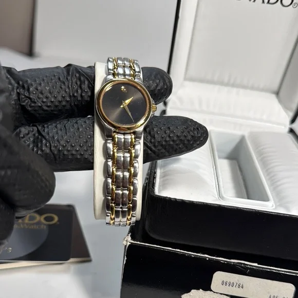 Movado Museum Ladies Two Tone Watch-Vintage - Picture 6 of 12